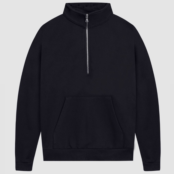TNA Cozy Fleece Boyfriend 1/4 Zip Sweatshirt NWOT Sz 1 - Picture 1 of 3